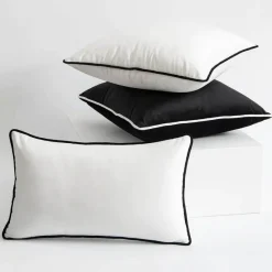 Pillow Haven Bettzeug-Samt-Kissenbezug-Set – Moderne nordische 50x50 Kissenbezüge