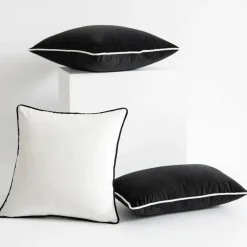 Pillow Haven Bettzeug-Samt-Kissenbezug-Set – Moderne nordische 50x50 Kissenbezüge