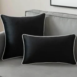 Pillow Haven Bettzeug-Samt-Kissenbezug-Set – Moderne nordische 50x50 Kissenbezüge