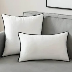 Pillow Haven Bettzeug-Samt-Kissenbezug-Set – Moderne nordische 50x50 Kissenbezüge