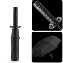 Gear Up u0026 Go Outdoor-Gadgets|Outdoor-Artikel-Samurai-Regenschirm – Katana-Griffdesign