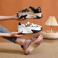 Damen Wilderness Haven Damenschuhe-Sandalen mit dicker Sohle – bequemes Freizeitschuhwerk für den ganzen Tag