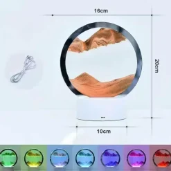 Bright Accents Beleuchtung-Sandmalerei-Tischlampe – Künstlerische dekorative Beleuchtung