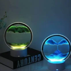 Bright Accents Beleuchtung-Sandmalerei-Tischlampe – Künstlerische dekorative Beleuchtung