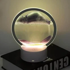 Bright Accents Beleuchtung-Sandmalerei-Tischlampe – Künstlerische dekorative Beleuchtung