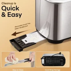 Adventure Basecamp Camping-Werkzeuge|Küche & Esszimmer-4-Scheiben-Toaster – Touchscreen-Steuerung, extrabreite Schlitze