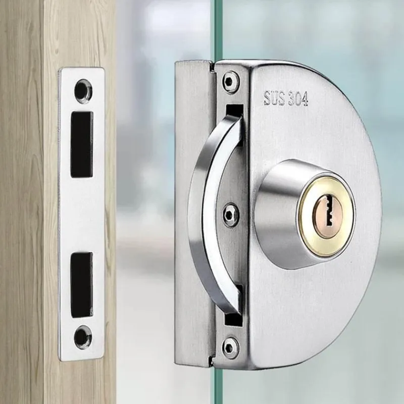 Comfort u0026 Style Gadgets Für Zuhause-Schiebetürschloss aus Edelstahl - Sicherheitsglastürschloss