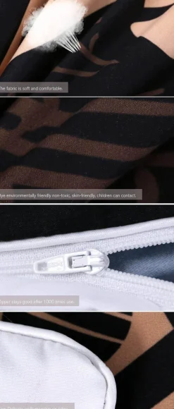 Cozy Haven Bettzeug-Schildkröten-Bettbezug-Set – Luxuriöse goldene Schildkrötenbettwäsche