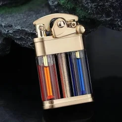 The Outdoor Vault Heimwerkzeuge|Outdoor & Garten-Schlankes Metallfeuerzeug – Elegantes Retro-Design