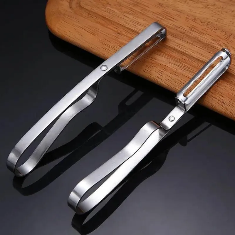 Tom Küche & Esszimmer-Schäler aus Edelstahl – Multifunktionales Küchengerät mit leicht zu reinigendem Design