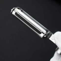 Tom Küche & Esszimmer-Schäler aus Edelstahl – Multifunktionales Küchengerät mit leicht zu reinigendem Design