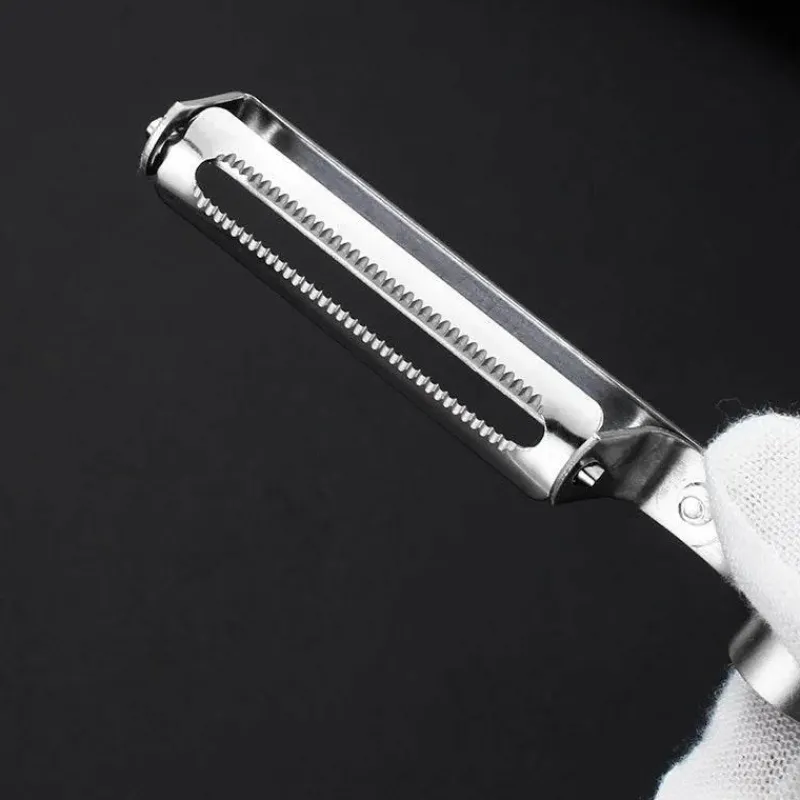 Tom Küche & Esszimmer-Schäler aus Edelstahl – Multifunktionales Küchengerät mit leicht zu reinigendem Design