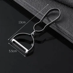 Tom Küche & Esszimmer-Schäler aus Edelstahl – Multifunktionales Küchengerät mit leicht zu reinigendem Design