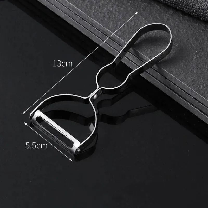 Tom Küche & Esszimmer-Schäler aus Edelstahl – Multifunktionales Küchengerät mit leicht zu reinigendem Design