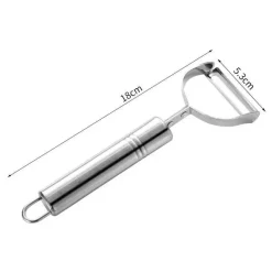 Tom Küche & Esszimmer-Schäler und Reibe aus Edelstahl – Multifunktionswerkzeug für müheloses Zubereiten von Obst und Gemüse