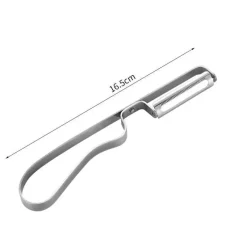 Tom Küche & Esszimmer-Schäler und Reibe aus Edelstahl – Multifunktionswerkzeug für müheloses Zubereiten von Obst und Gemüse