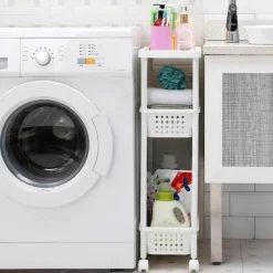 Space Savvy Küche & Esszimmer-Schmales Küchenregal – platzsparender, beweglicher Organizer