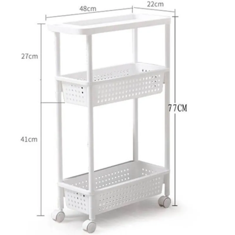 Space Savvy Küche & Esszimmer-Schmales Küchenregal – platzsparender, beweglicher Organizer