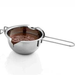 Tom Küche & Esszimmer-Schmelztiegel aus Edelstahl – langer Griff für die Herstellung von Wachs, Butter, Schokolade, Kerzen und Seife