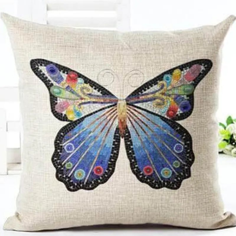 Plush Perch Bettzeug-Schmetterling Dekokissen - New Home Sitzkissen
