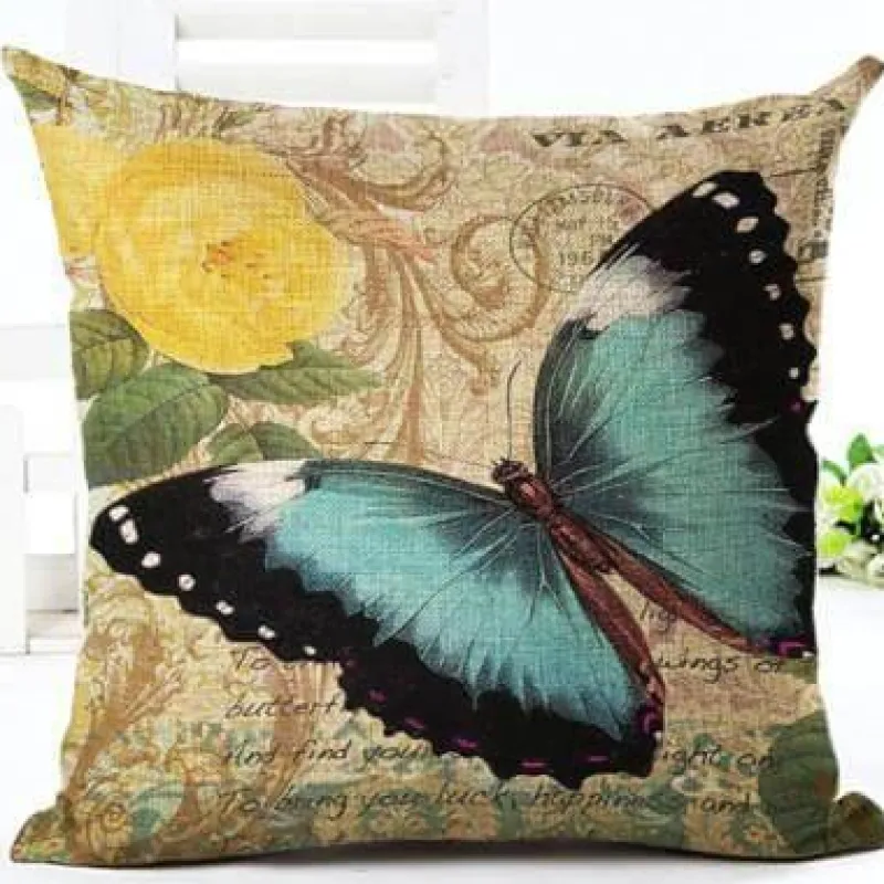 Plush Perch Bettzeug-Schmetterling Dekokissen - New Home Sitzkissen