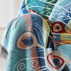 Snug u0026 Soft Bettzeug-Schmetterling Pfau Strick Sofa Decke Abdeckung-SingleDouble Sofa Protector