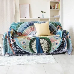 Snug u0026 Soft Bettzeug-Schmetterling Pfau Strick Sofa Decke Abdeckung-SingleDouble Sofa Protector