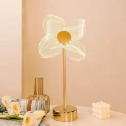 Glow u0026 Shade Beleuchtung-Schmetterlingsblumen-Tischlampe – dekorative Akzentbeleuchtung