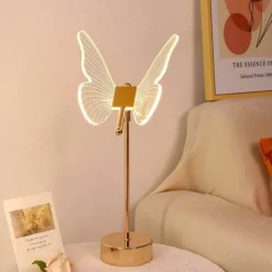 Glow u0026 Shade Beleuchtung-Schmetterlingsblumen-Tischlampe – dekorative Akzentbeleuchtung