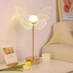 Glow u0026 Shade Beleuchtung-Schmetterlingsblumen-Tischlampe – dekorative Akzentbeleuchtung