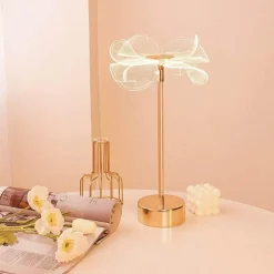 Glow u0026 Shade Beleuchtung-Schmetterlingsblumen-Tischlampe – dekorative Akzentbeleuchtung