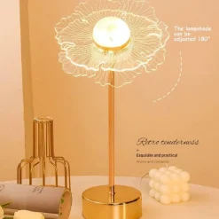 Glow u0026 Shade Beleuchtung-Schmetterlingsblumen-Tischlampe – dekorative Akzentbeleuchtung