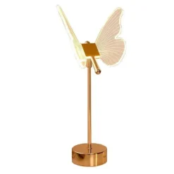 Glow u0026 Shade Beleuchtung-Schmetterlingsblumen-Tischlampe – dekorative Akzentbeleuchtung