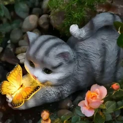 The Decor Haven Outdoor & Garten|Beleuchtung-Schmetterlingsharzlampe – Einzigartige dekorative Beleuchtung für Zuhause