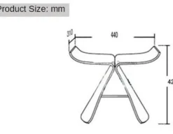 Cozy Living Möbel-Schmetterlingshocker aus Walnussholz – Hochwertige Akzentmöbel aus Holz