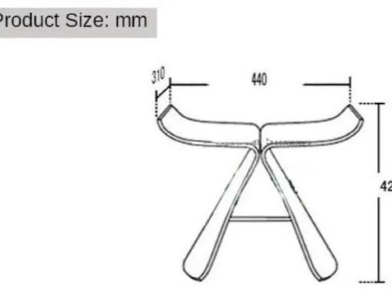 Cozy Living Möbel-Schmetterlingshocker aus Walnussholz – Hochwertige Akzentmöbel aus Holz