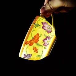 Feast u0026 Flair Küche & Esszimmer-Schmetterlings-Küchengeschirr-Set – Kaffeetassen, Untertassen, Kaffeekanne, Milchkännchen, Zuckerdose, Kuchenteller