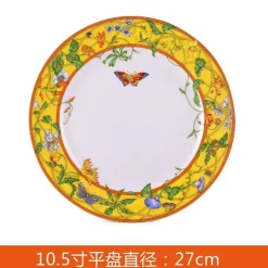 Feast u0026 Flair Küche & Esszimmer-Schmetterlings-Küchengeschirr-Set – Kaffeetassen, Untertassen, Kaffeekanne, Milchkännchen, Zuckerdose, Kuchenteller