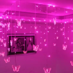 The Gilded Nest Beleuchtung-Schmetterlings-LED-Vorhanglichter - Dekorative Lichterketten