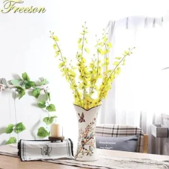 Feast u0026 Flair Küche & Esszimmer-Schmetterlingsvase aus Porzellan – elegantes florales Keramikdekor