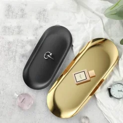 Tom Küche & Esszimmer-Schmucktablett aus Edelstahl – Schreibtisch-Organizerplatte