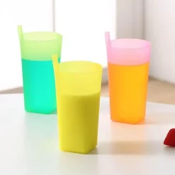 Little Nest Küche & Esszimmer-Schnabeltasse für Kinder mit integriertem Strohhalm – Easy Drink Mug