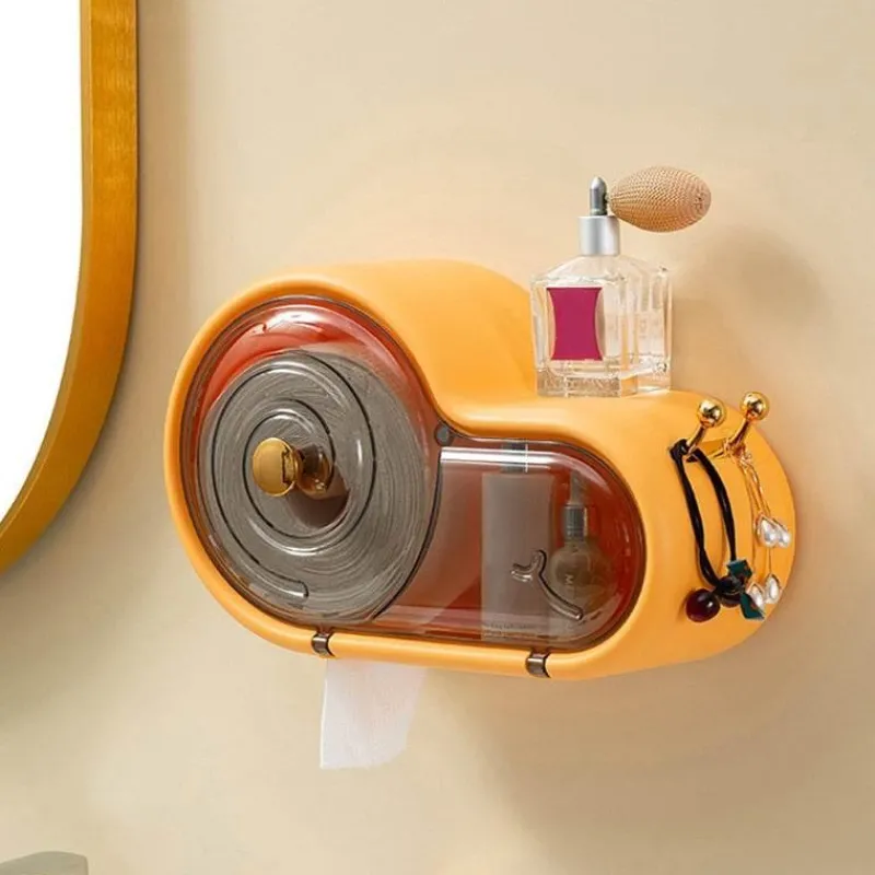 The Blissful Bath Badezimmer-Schnecken-Toilettenpapier-Aufbewahrungsbox - Niedlicher Badezimmer-Organizer