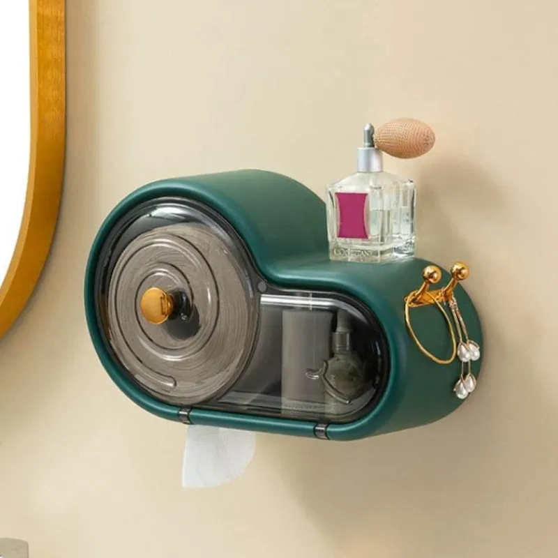 The Blissful Bath Badezimmer-Schnecken-Toilettenpapier-Aufbewahrungsbox - Niedlicher Badezimmer-Organizer