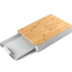 Deco Küche & Esszimmer-Schneidebrett mit Schublade – Küchen-Organizer und Aufbewahrungslösung