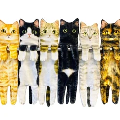 Tranquil Waters Badezimmer-Schnelltrocknende, weiche Katzenhandtücher – saugfähige Handtücher für Haustiere