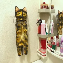 Tranquil Waters Badezimmer-Schnelltrocknende, weiche Katzenhandtücher – saugfähige Handtücher für Haustiere