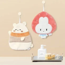 Tom Küche & Esszimmer-Schnelltrocknendes Handtuch aus Korallenfleece mit Cartoon-Tiermotiv, ideal für Zuhause, Küche und Badezimmer