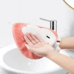 Tom Küche & Esszimmer-Schnelltrocknendes Handtuch aus Korallenfleece mit Cartoon-Tiermotiv, ideal für Zuhause, Küche und Badezimmer