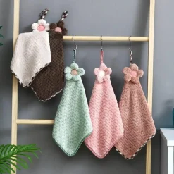 Tom Küche & Esszimmer-Schnelltrocknendes Küchentuch aus Korallenfleece mit Sonnenblumen-Design – sehr saugfähig und weich